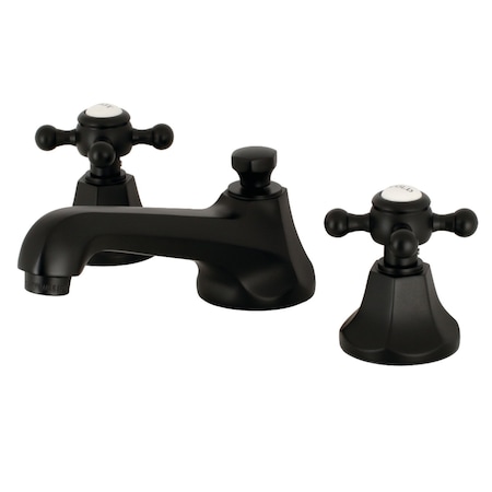 Kingston Brass KS4460BX 8" Widespread Bathroom Faucet, Matte Black KS4460BX